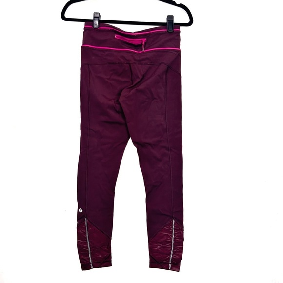 lululemon athletica Pants - LULULEMON maroon 7/8ths length leggings V10